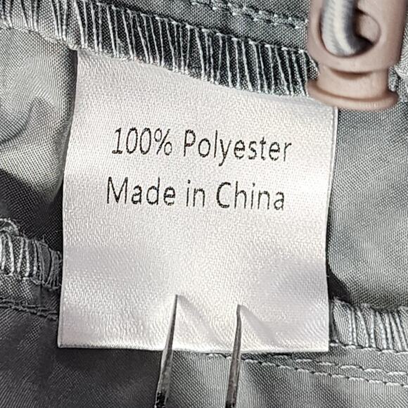 Emerson Lang Pants Womens L Gray Cargo Parachute Wide Leg Streetwear Utility - Picture 7 of 13